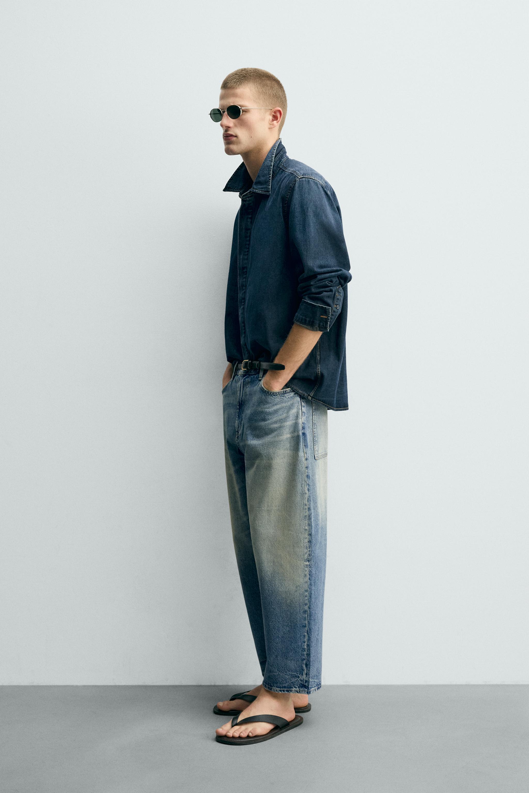 TAPERED WIDE FIT JEANS